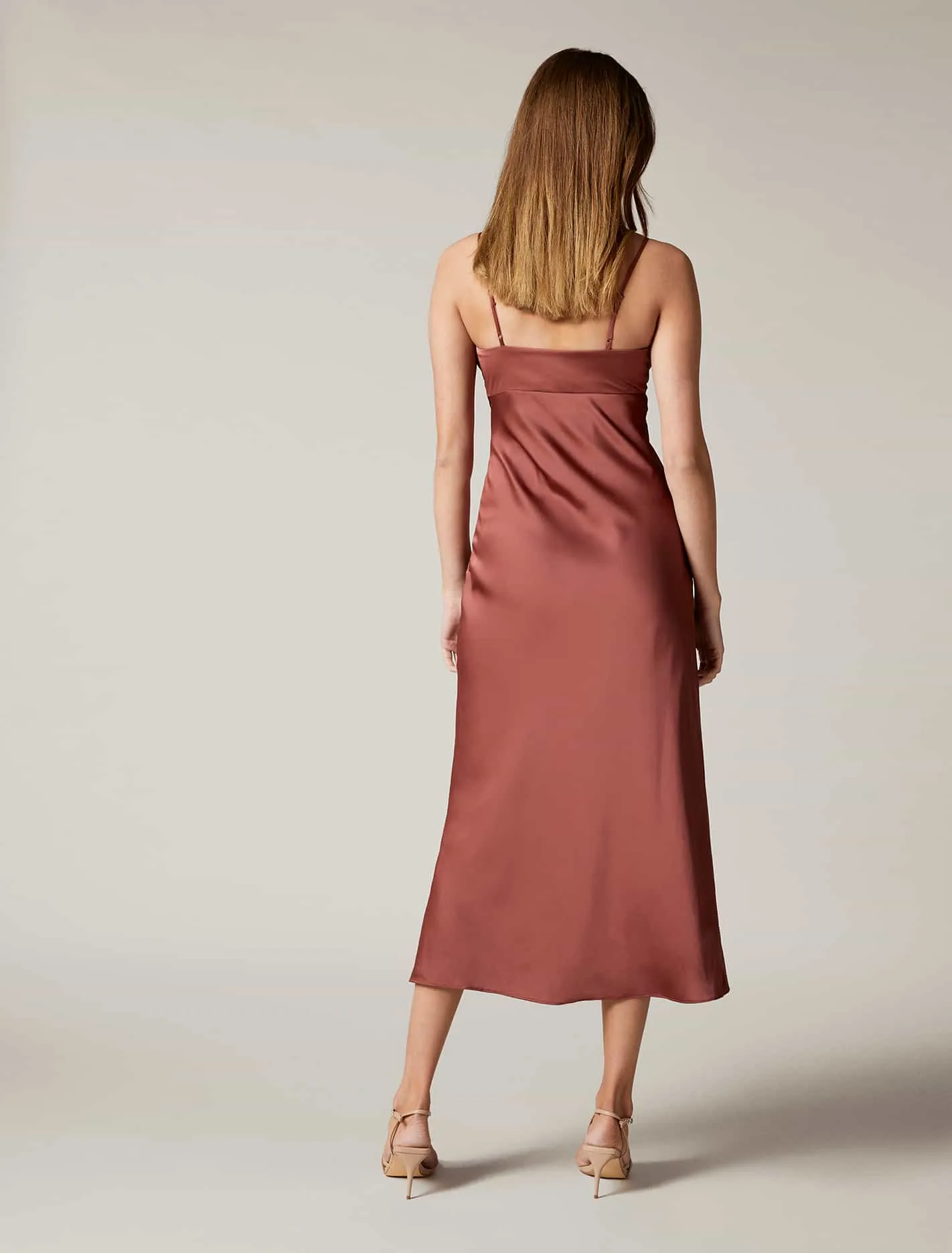 Christina Strappy Split Midi Dress