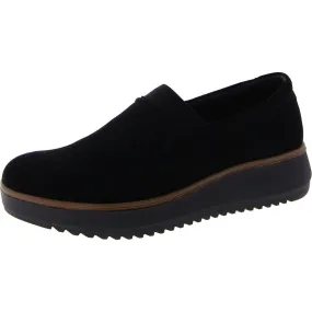 Clarks Womens Suede Slip On Slip-On Sneakers