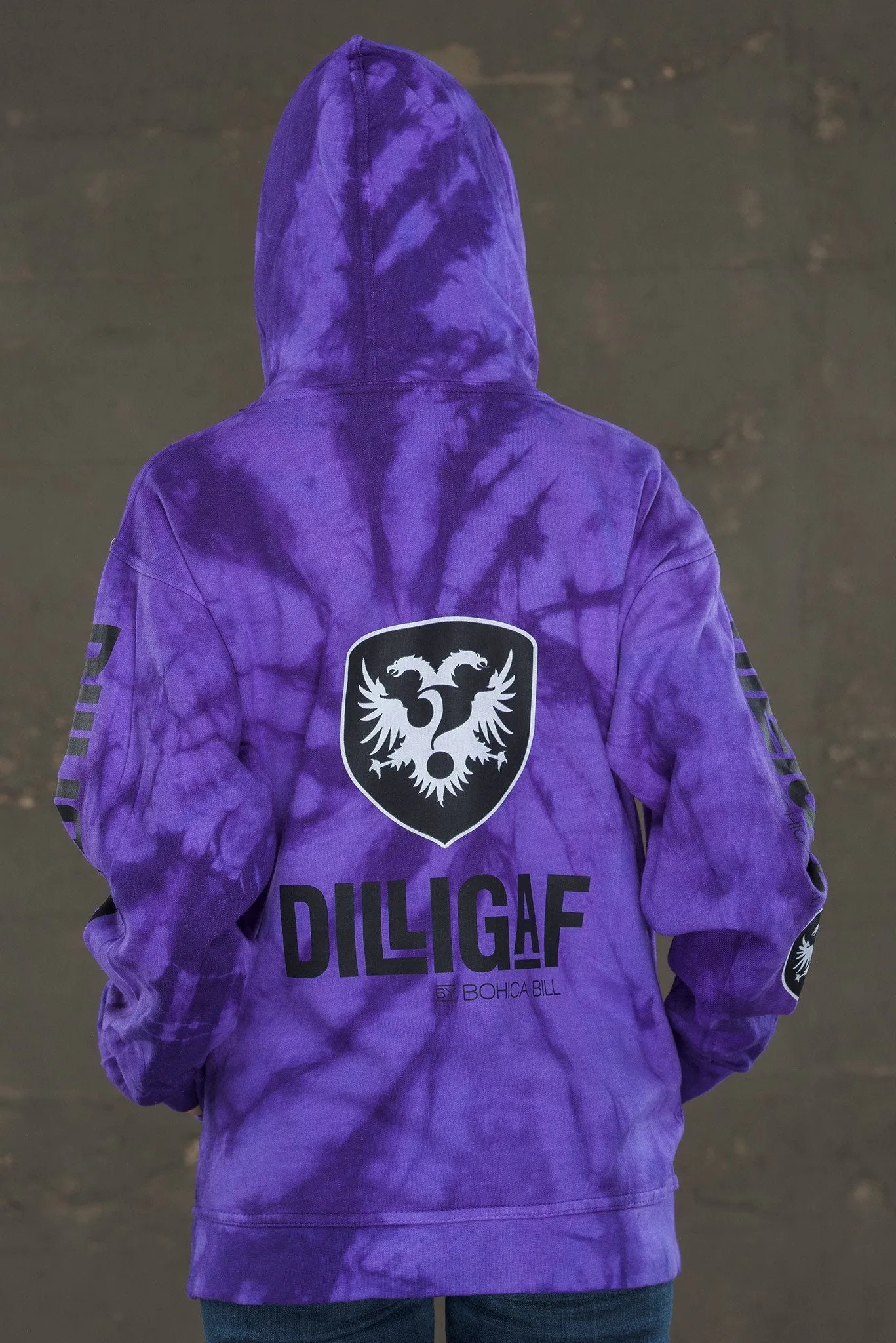 Classic Dilligaf Tye Dye Pullover Hoodie