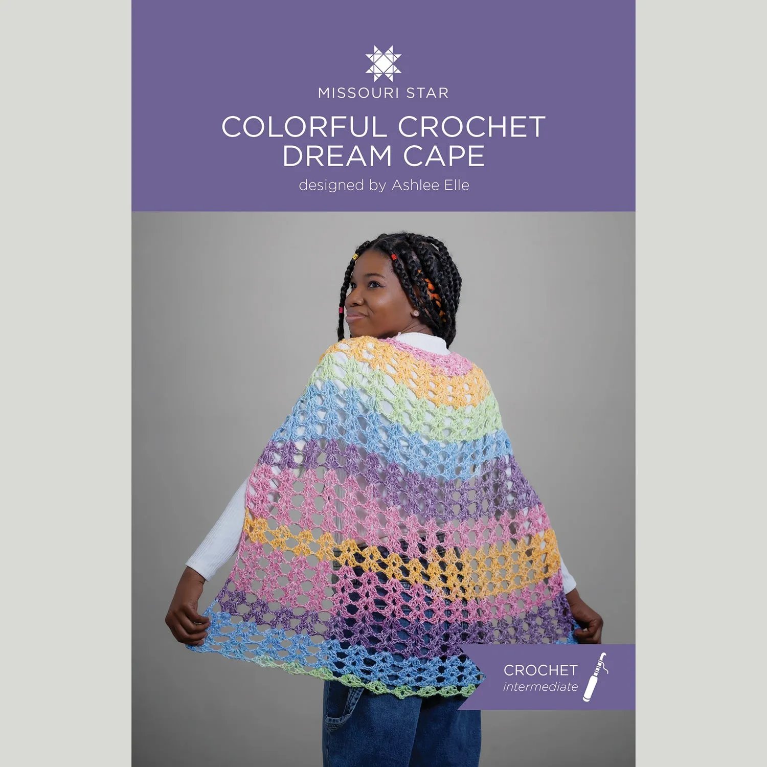 Colorful Crochet Dream Cape - Pastels Crochet Kit