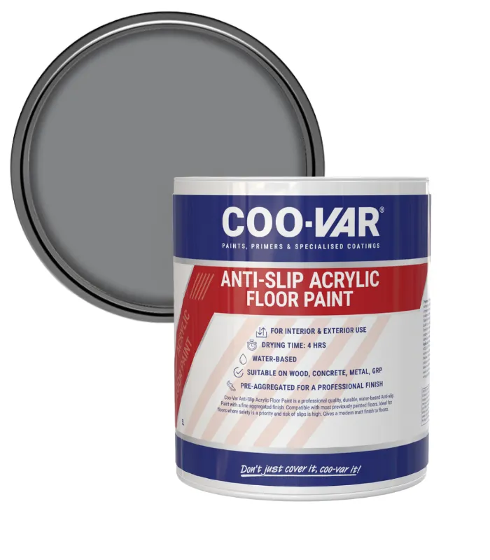 Coo-Var Anti Slip Acrylic Floor Paint