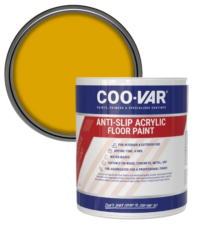 Coo-Var Anti Slip Acrylic Floor Paint