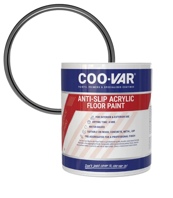 Coo-Var Anti Slip Acrylic Floor Paint