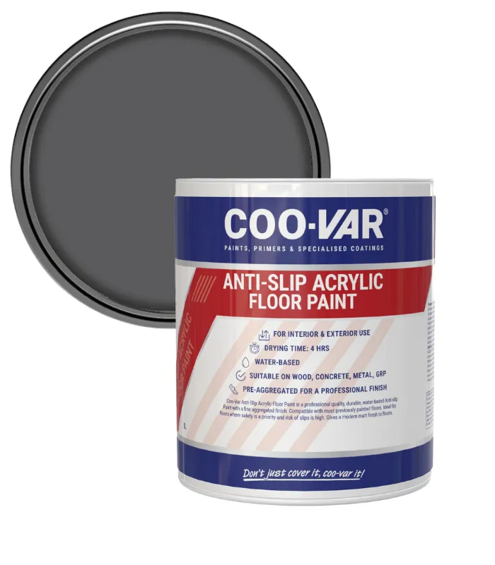 Coo-Var Anti Slip Acrylic Floor Paint