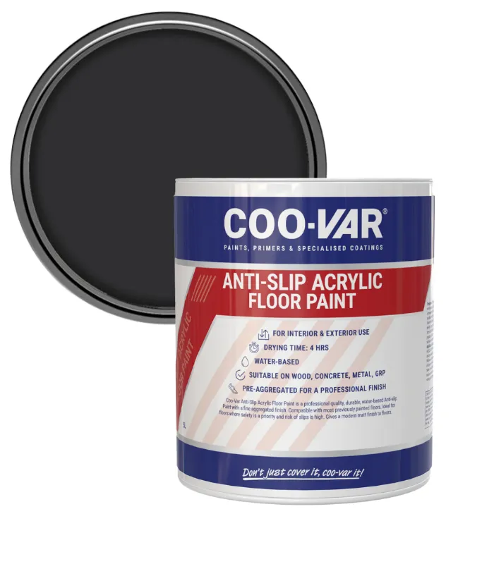 Coo-Var Anti Slip Acrylic Floor Paint