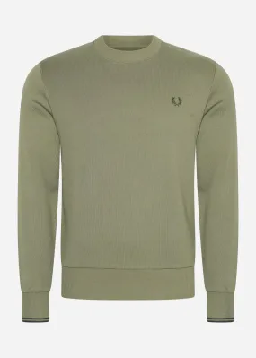 Crew neck sweatshirt - laurel wreath green night green