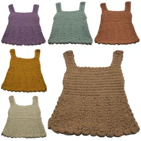 Crochet Girls Top - SEASHELLS