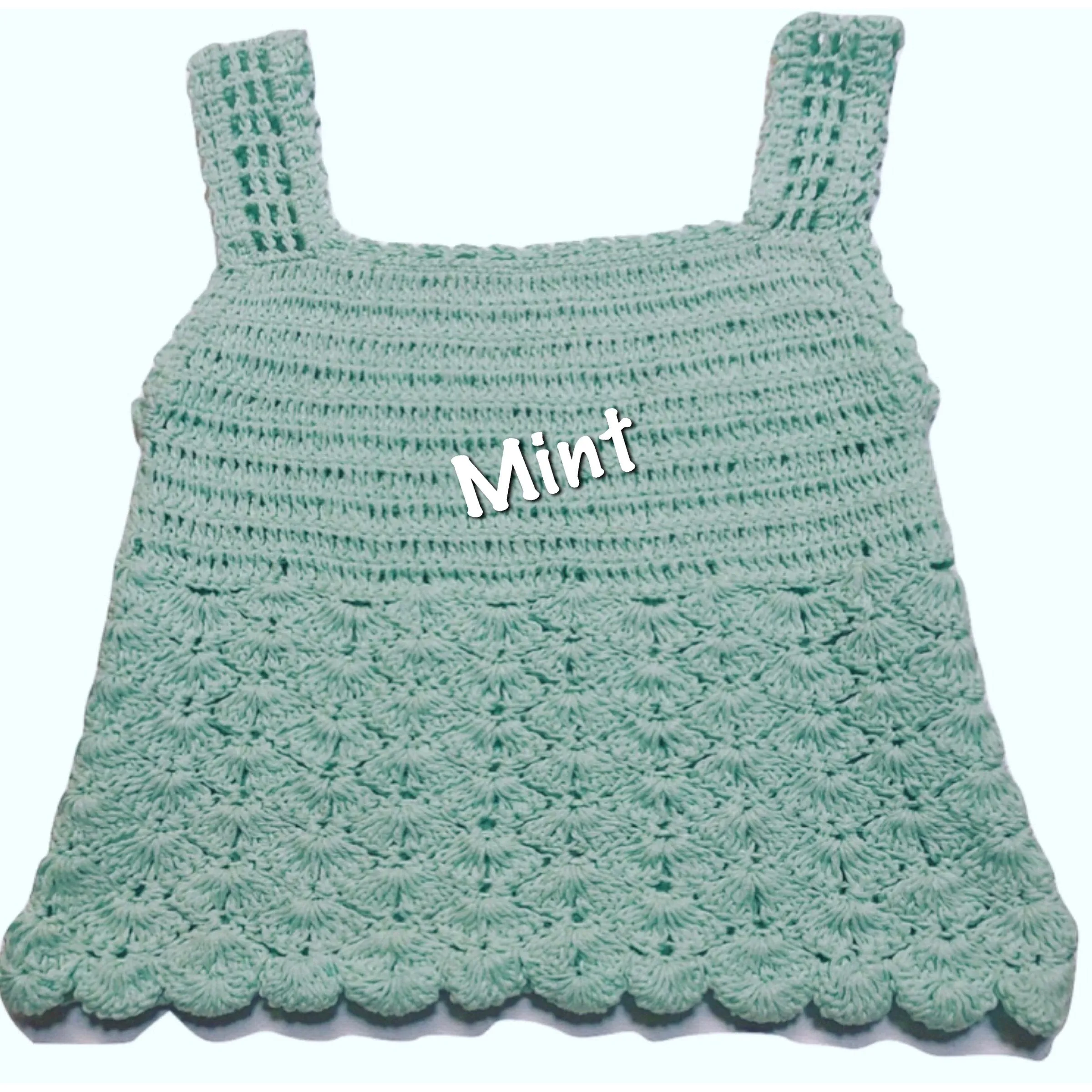 Crochet Girls Top - SEASHELLS