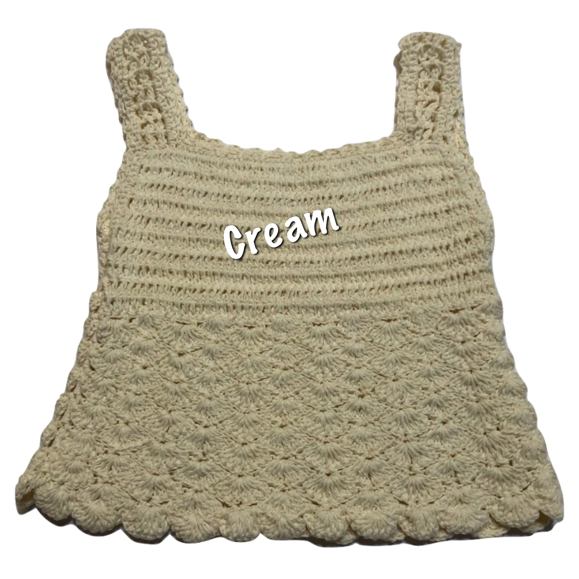 Crochet Girls Top - SEASHELLS