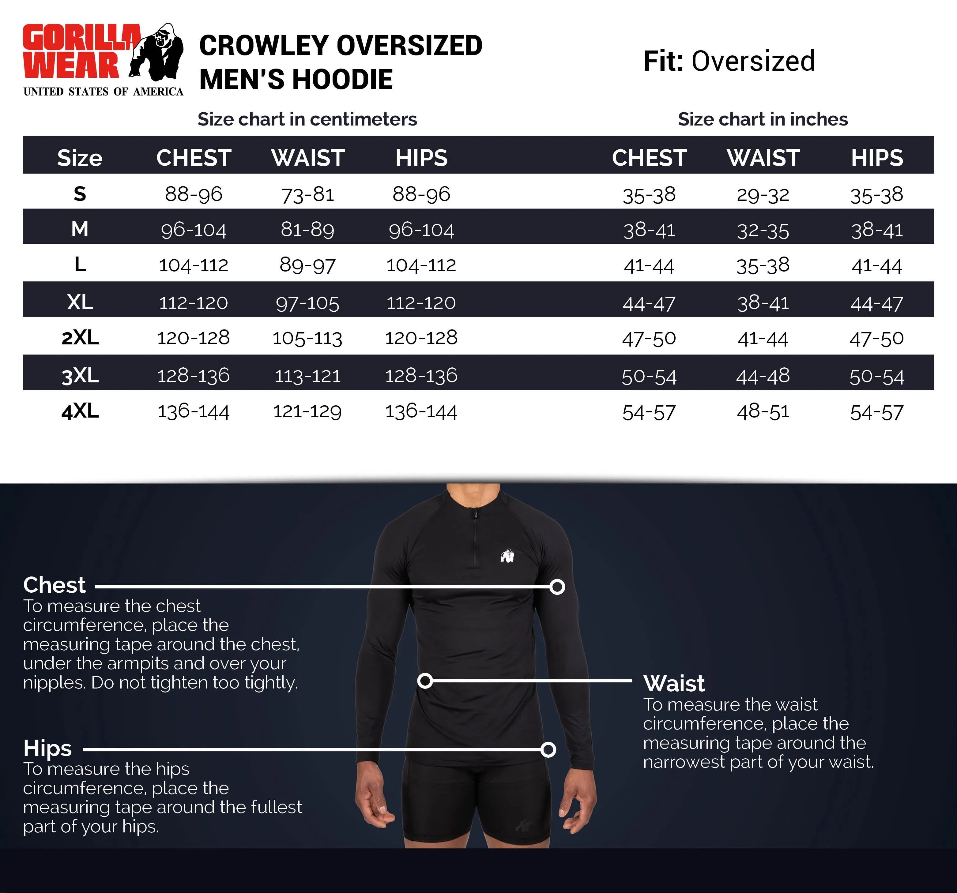 Crowley Men's Oversized Hoodie - Washed Gray