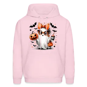 Cute Halloween Ghost with Pumpkins and Bats Hoodie (Halloween Mom)