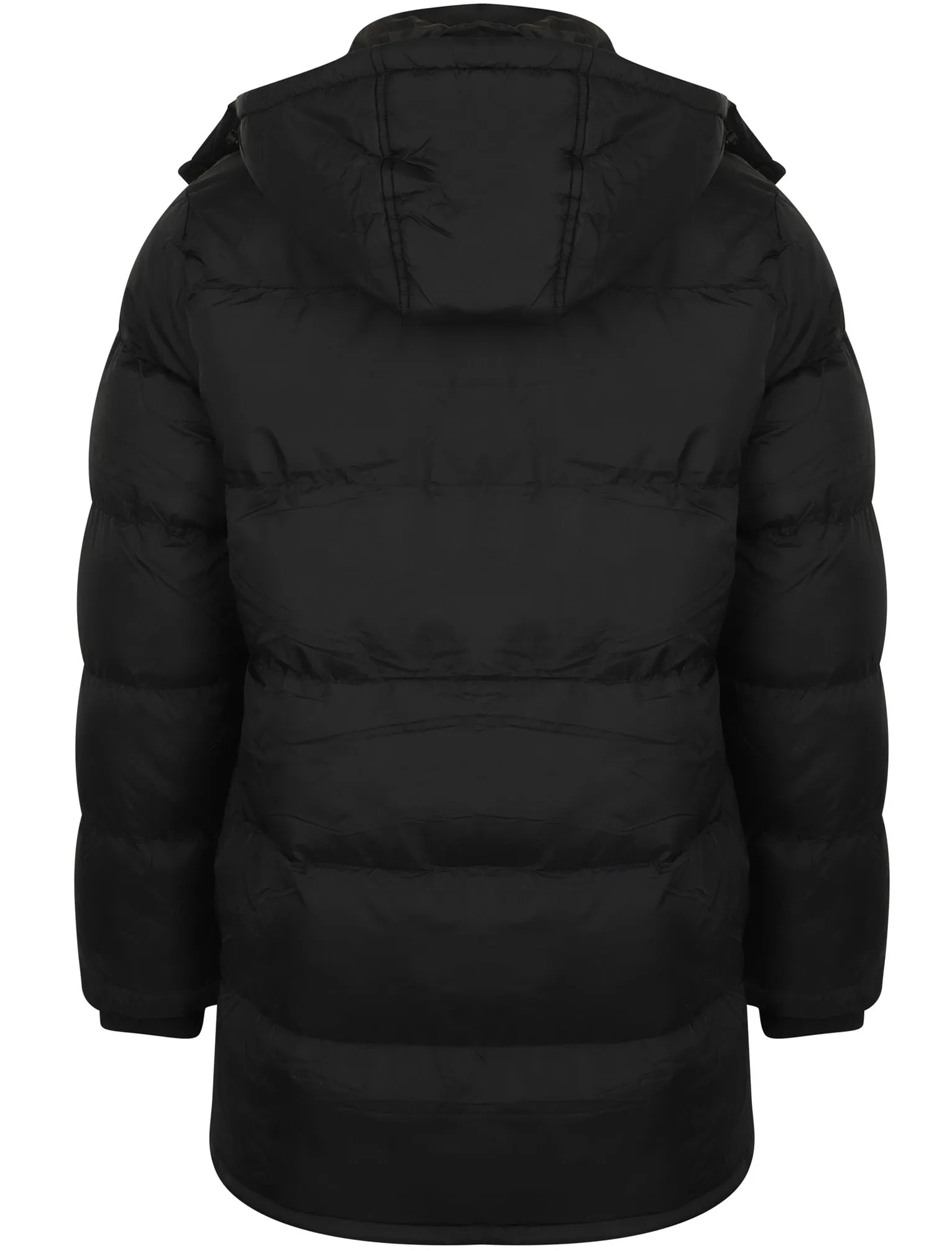 Dagney Quilted Puffer Coat with Hood In Black - Dissident