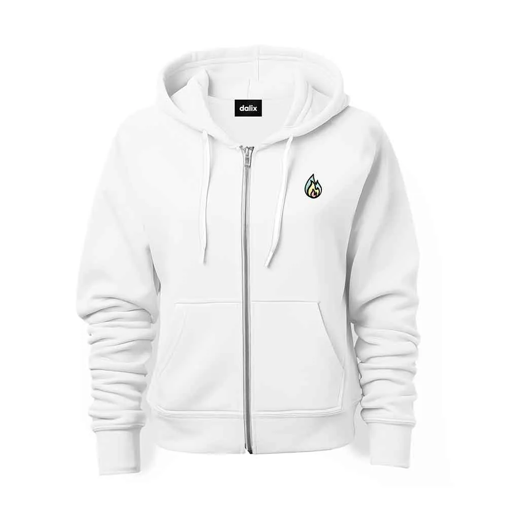 Dalix Fire Zip Hoodie (Glow in the Dark)