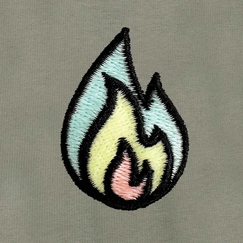 Dalix Fire Zip Hoodie (Glow in the Dark)