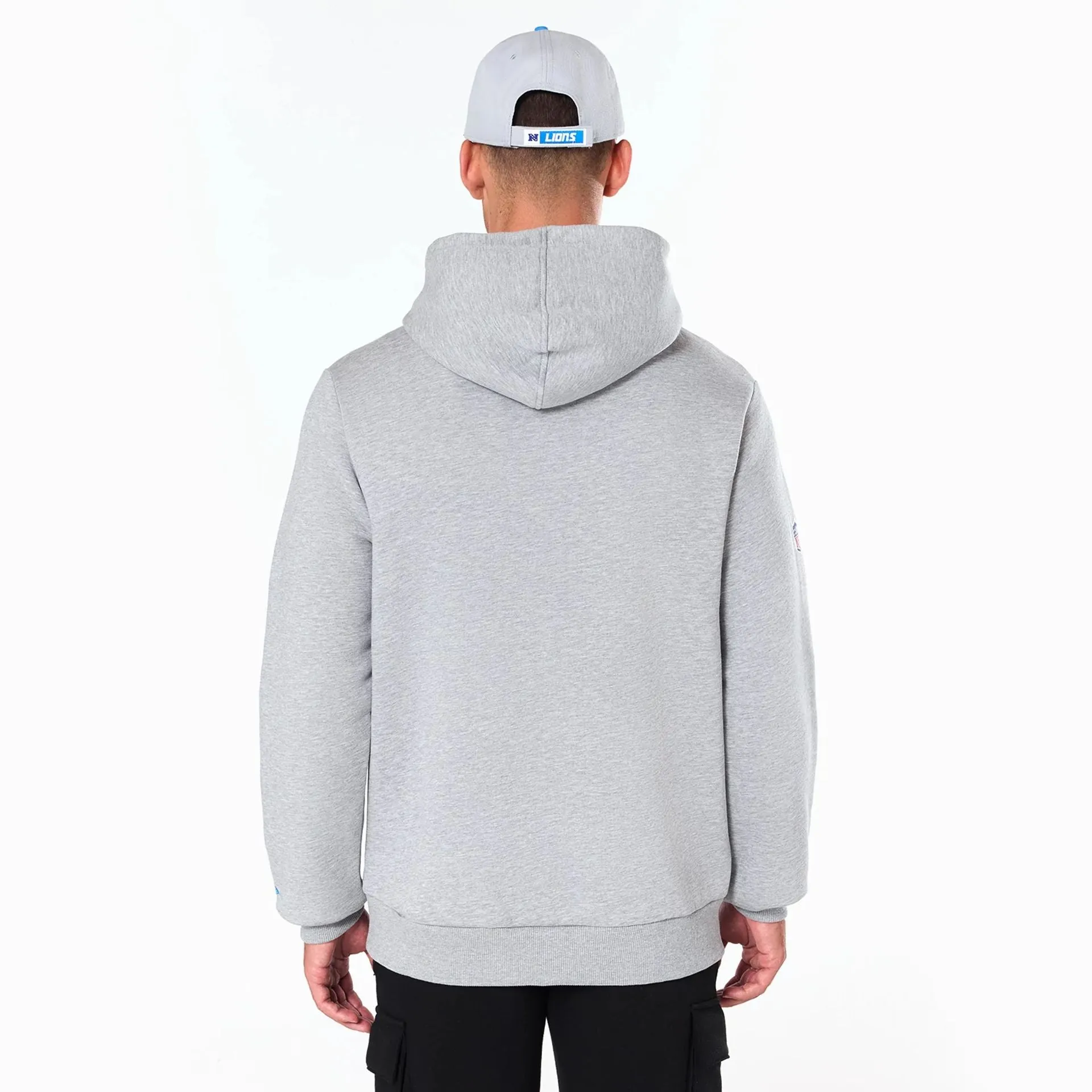 Detroit Lions NFL Grey Pullover Hoodie