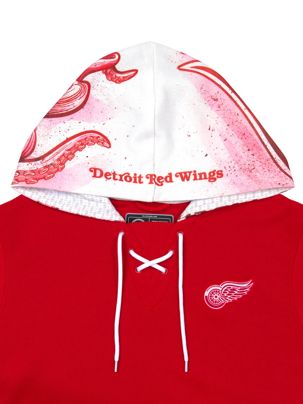 Detroit Red Wings Lace-Up Hoodie