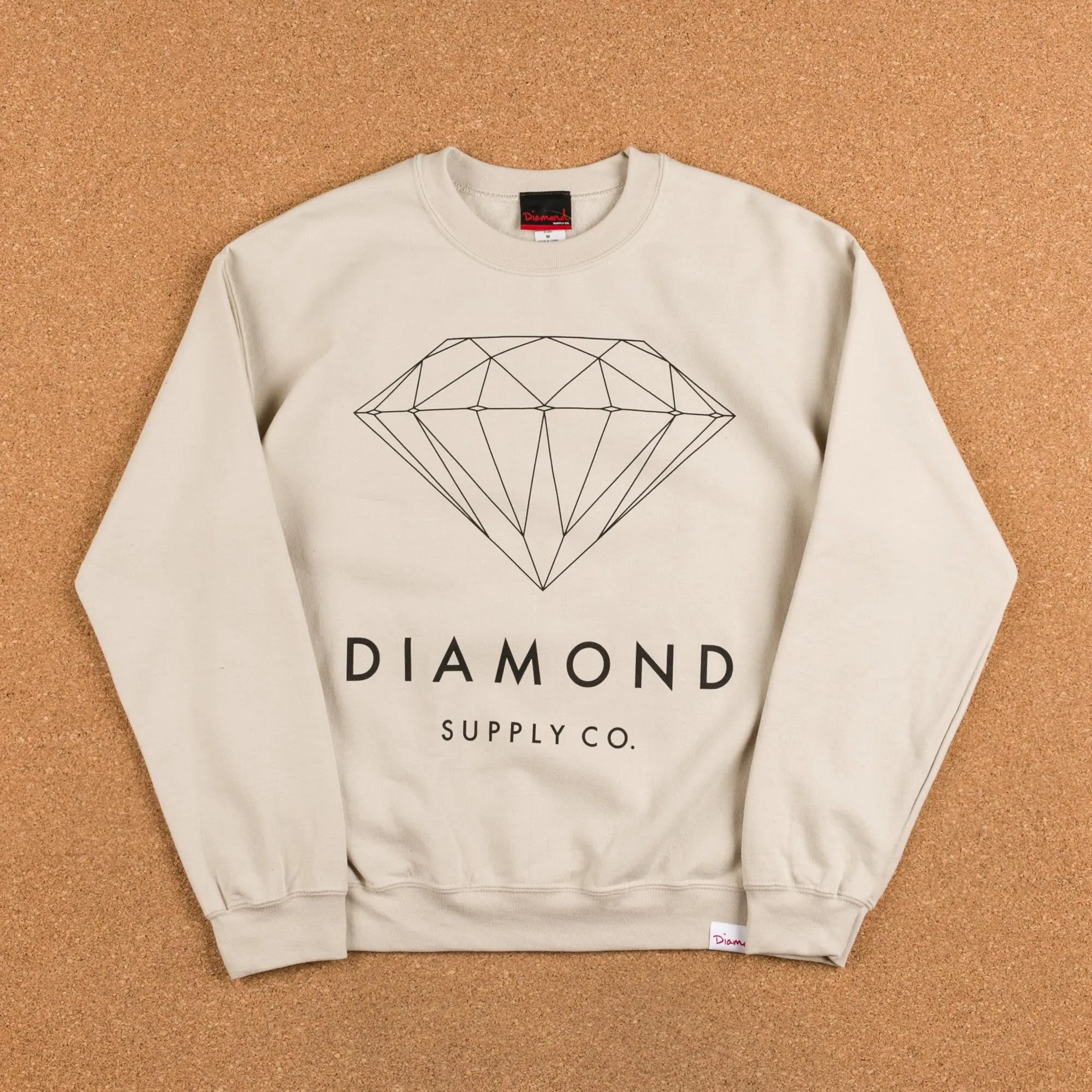 Diamond Brilliant Crewneck Sweatshirt - Creme