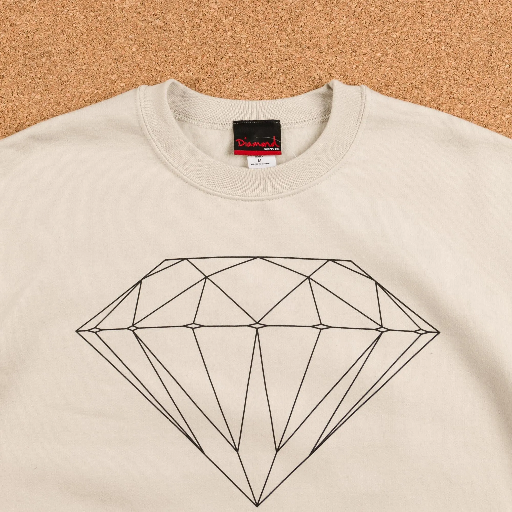 Diamond Brilliant Crewneck Sweatshirt - Creme