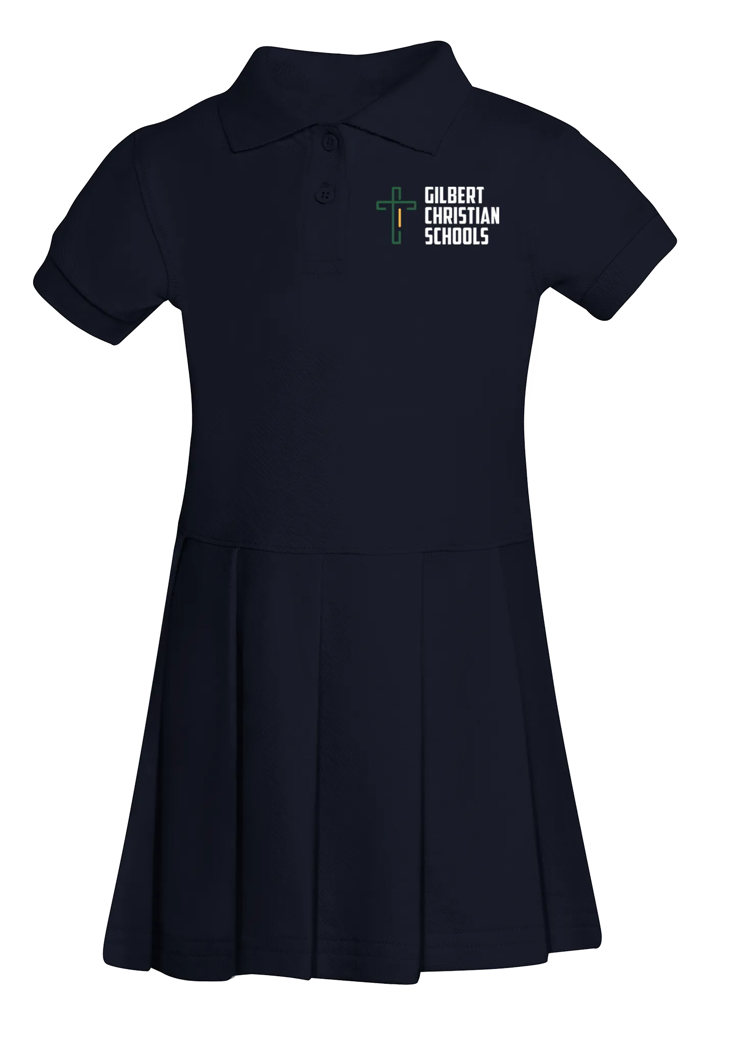 Discounted Girls Pique Polo Dress (Sizes XS-XL)