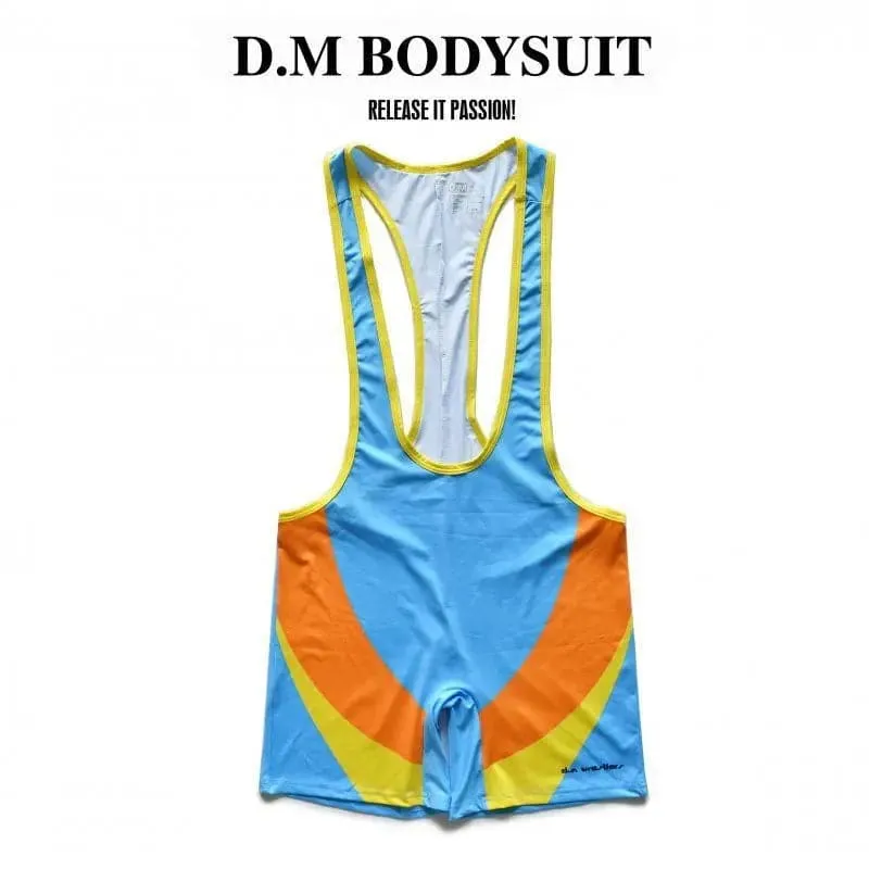 D.m Men's bodysuit jumpsuit