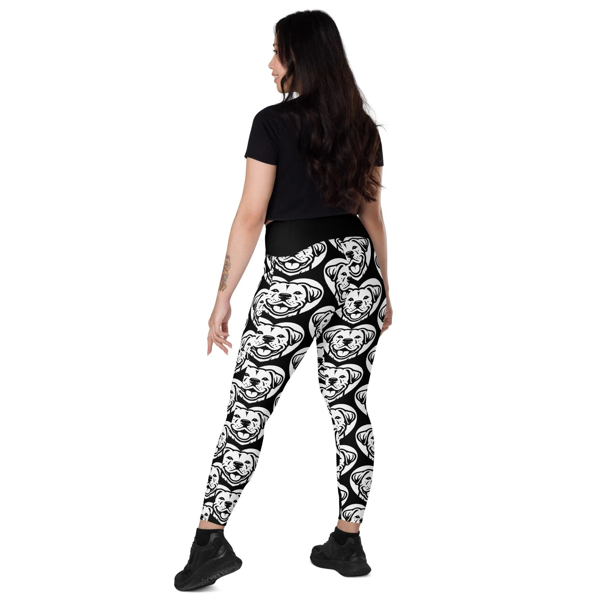 DOG BREED LEGGINGS with pockets - DOGO ARGENTINO - HERTTAHOUND