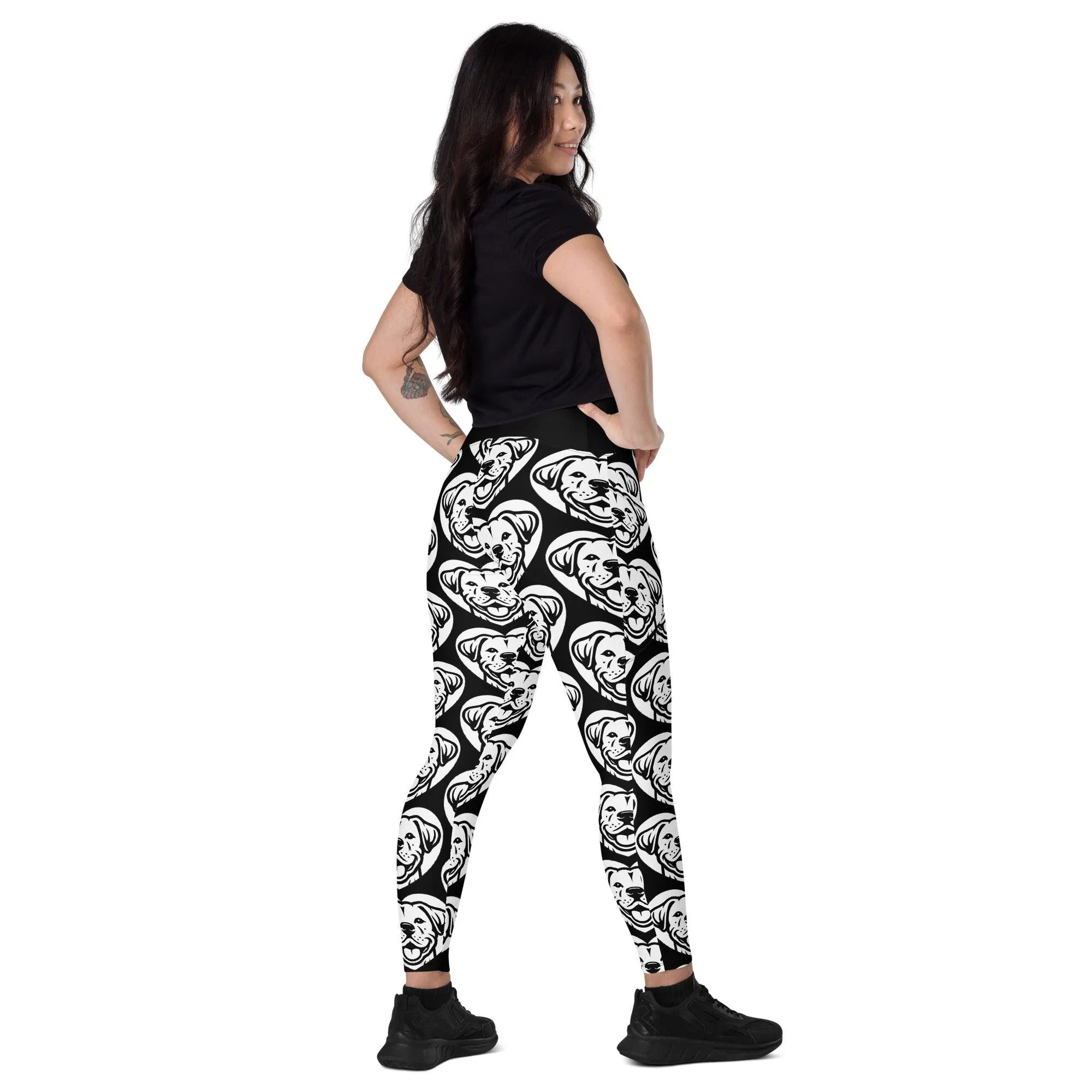 DOG BREED LEGGINGS with pockets - DOGO ARGENTINO - HERTTAHOUND