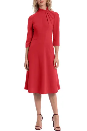 Donna Morgan Cap Sleeve Banded Waist Sheath Dress