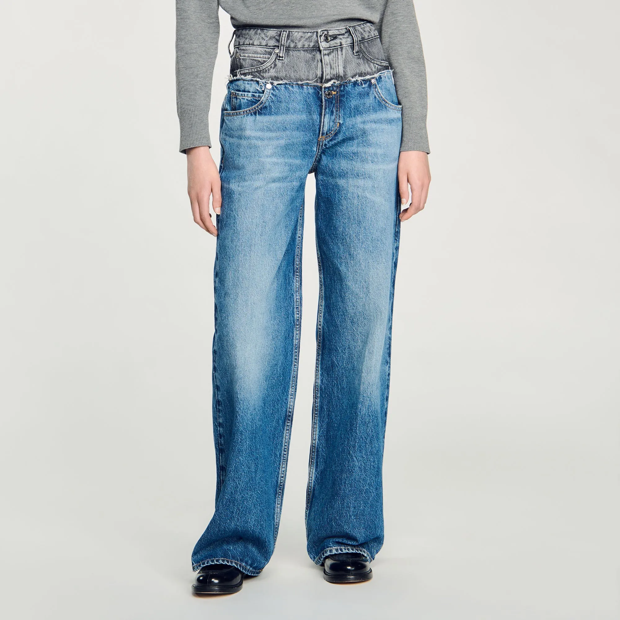 Double Waistband Jeans