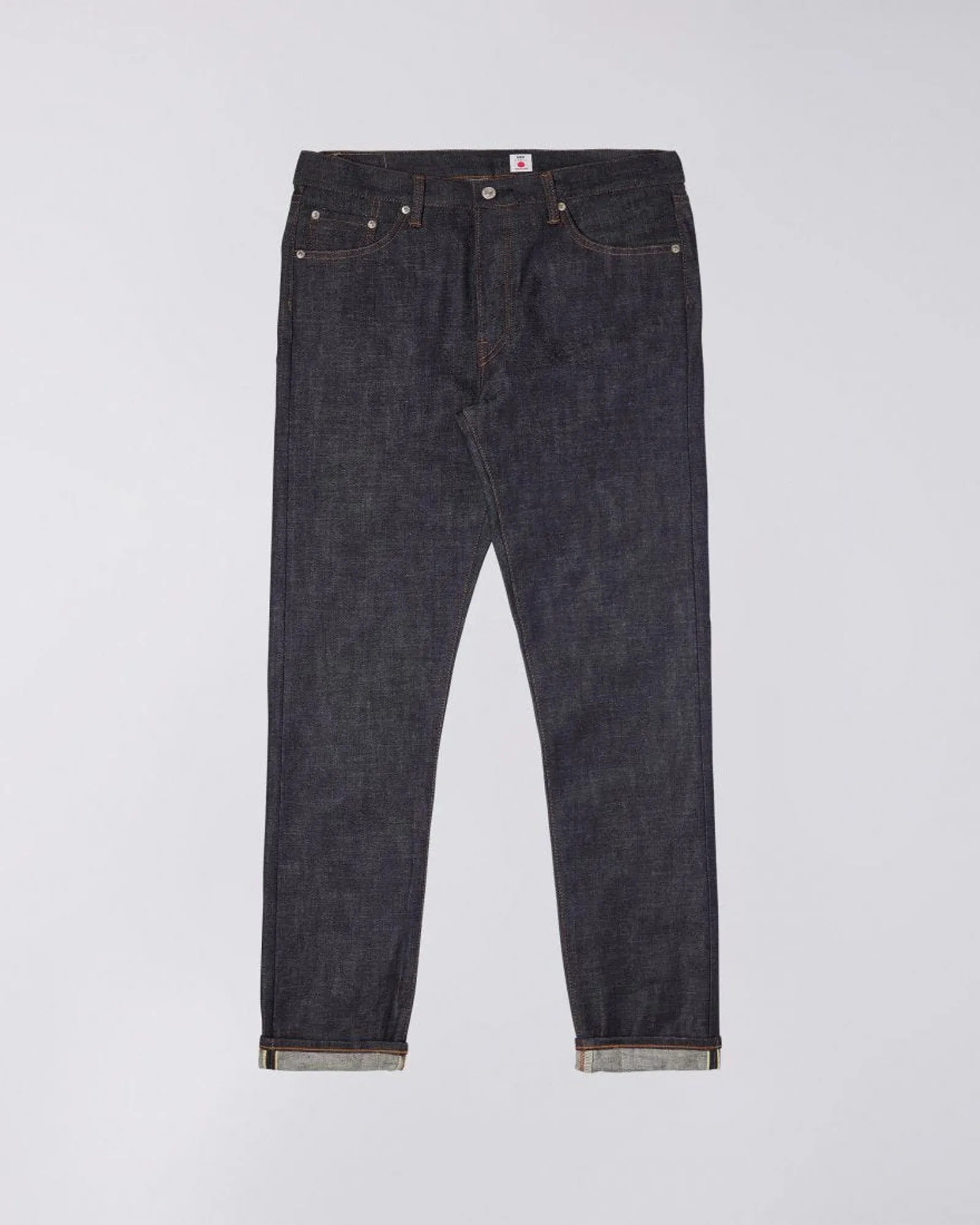 Edwin Made In Japan Slim Tapered Mens Jeans - 13.5oz Kaihara Dark Pure Indigo Rainbow Selvage Denim / Blue Unwashed