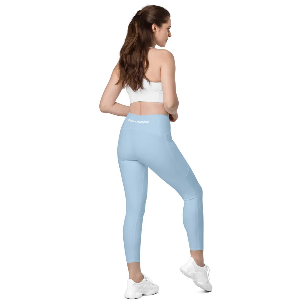 ELEVATED ESSENTIALS, THE PERFECT SIDE POCKET LEGGING BABE BLUE