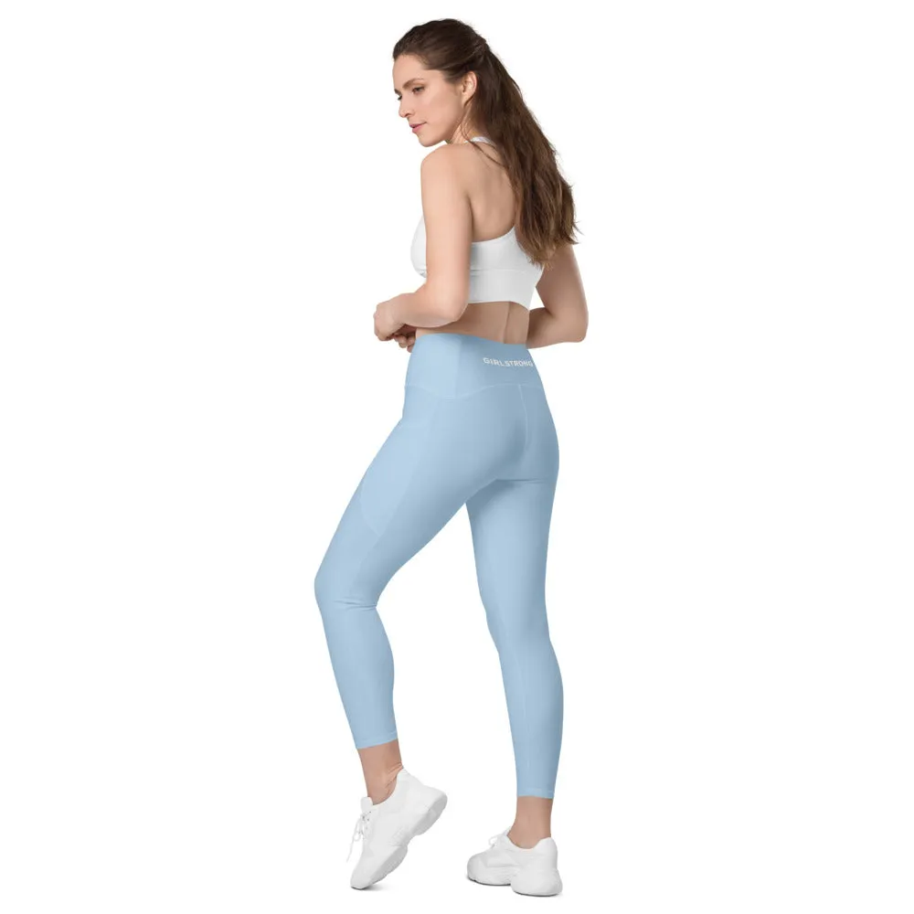 ELEVATED ESSENTIALS, THE PERFECT SIDE POCKET LEGGING BABE BLUE