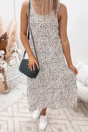 Emily Midi Dress Leopard Print