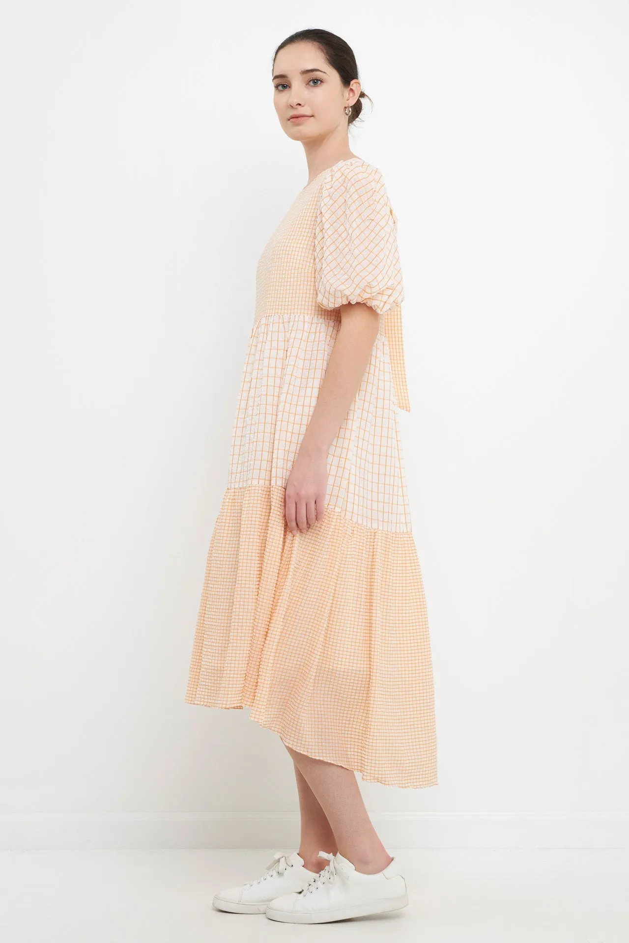 English Factory - Plaid Check Midi Dress