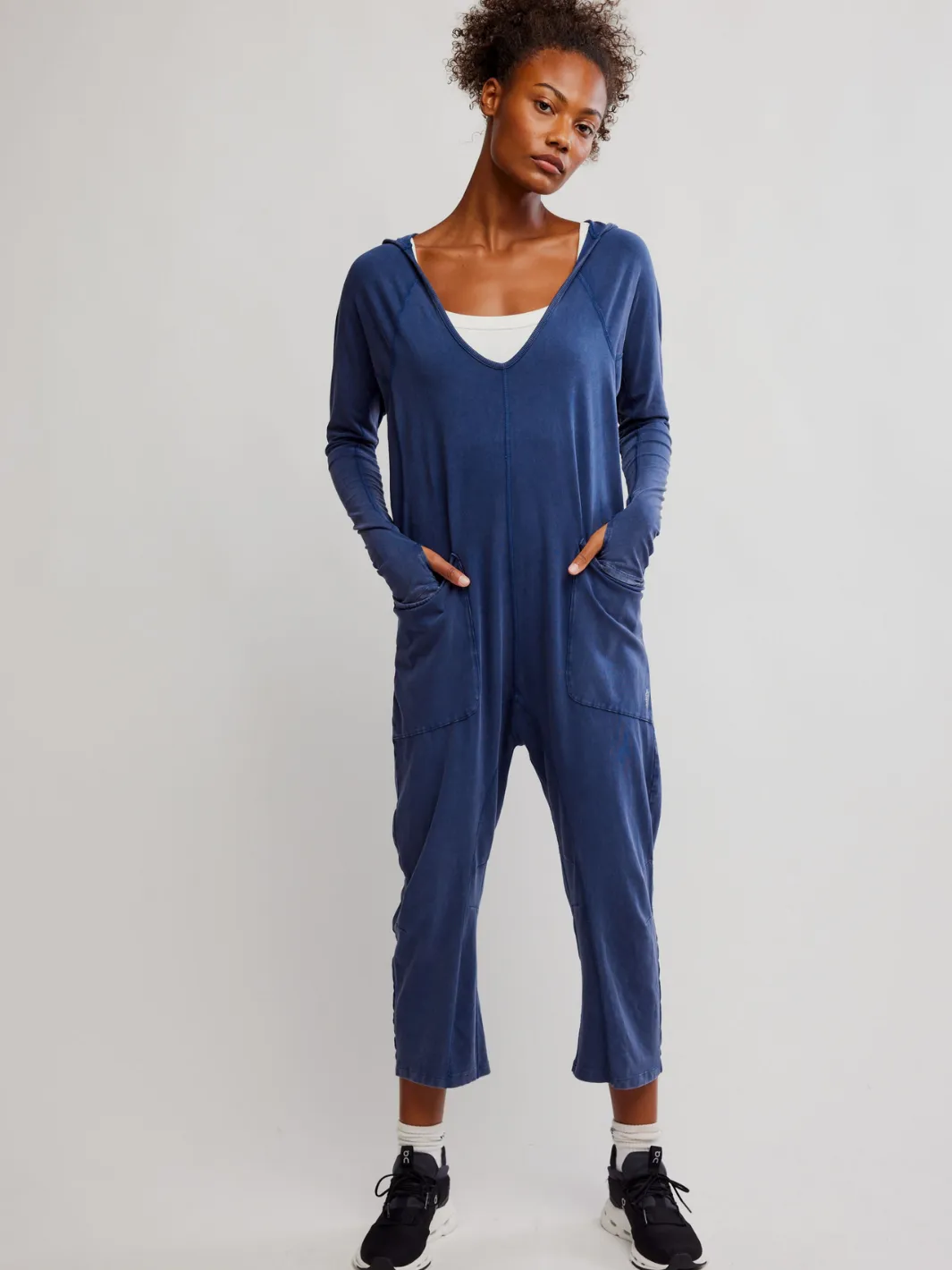 FREE PEOPLE - Hot Shot Long Sleeve One Jumpsuit