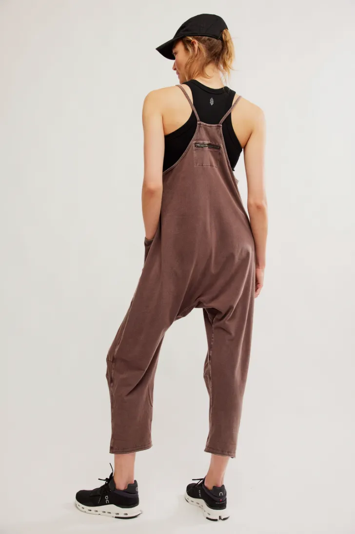 FREE PEOPLE Hot Shot Onesie-Dark Espresso