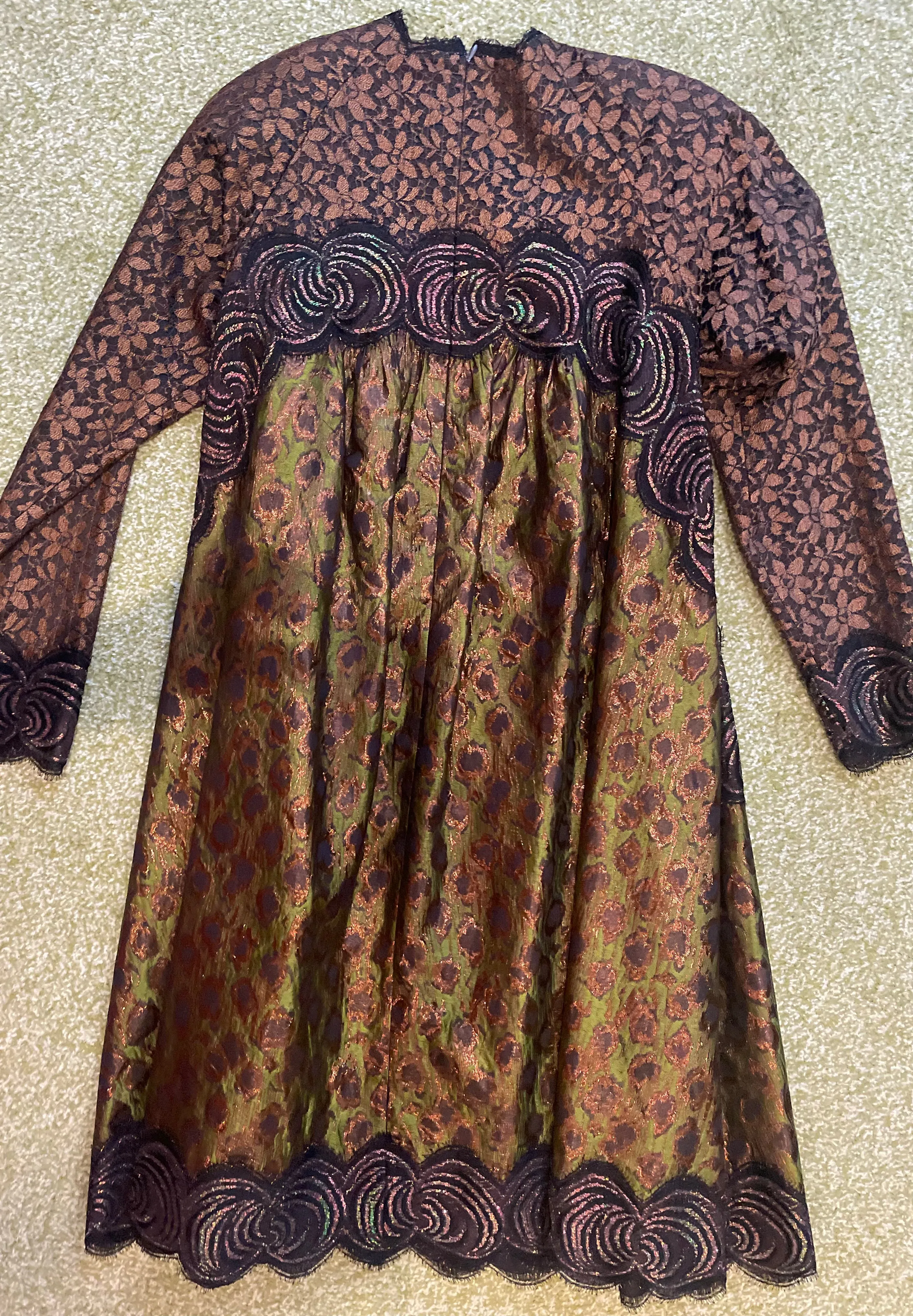 Geoffrey Beene Copper Dress