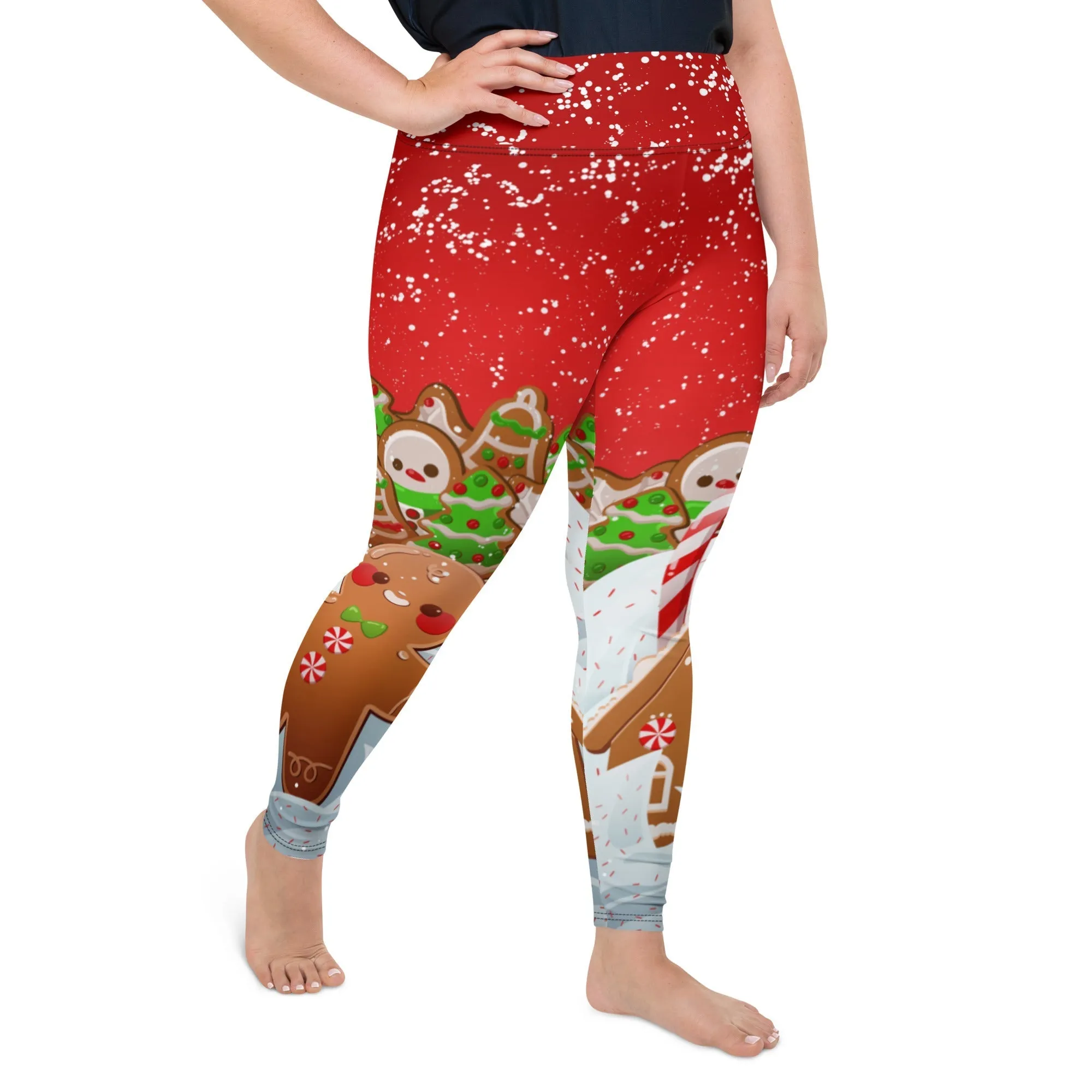 Gingerbread Man Plus Size Leggings