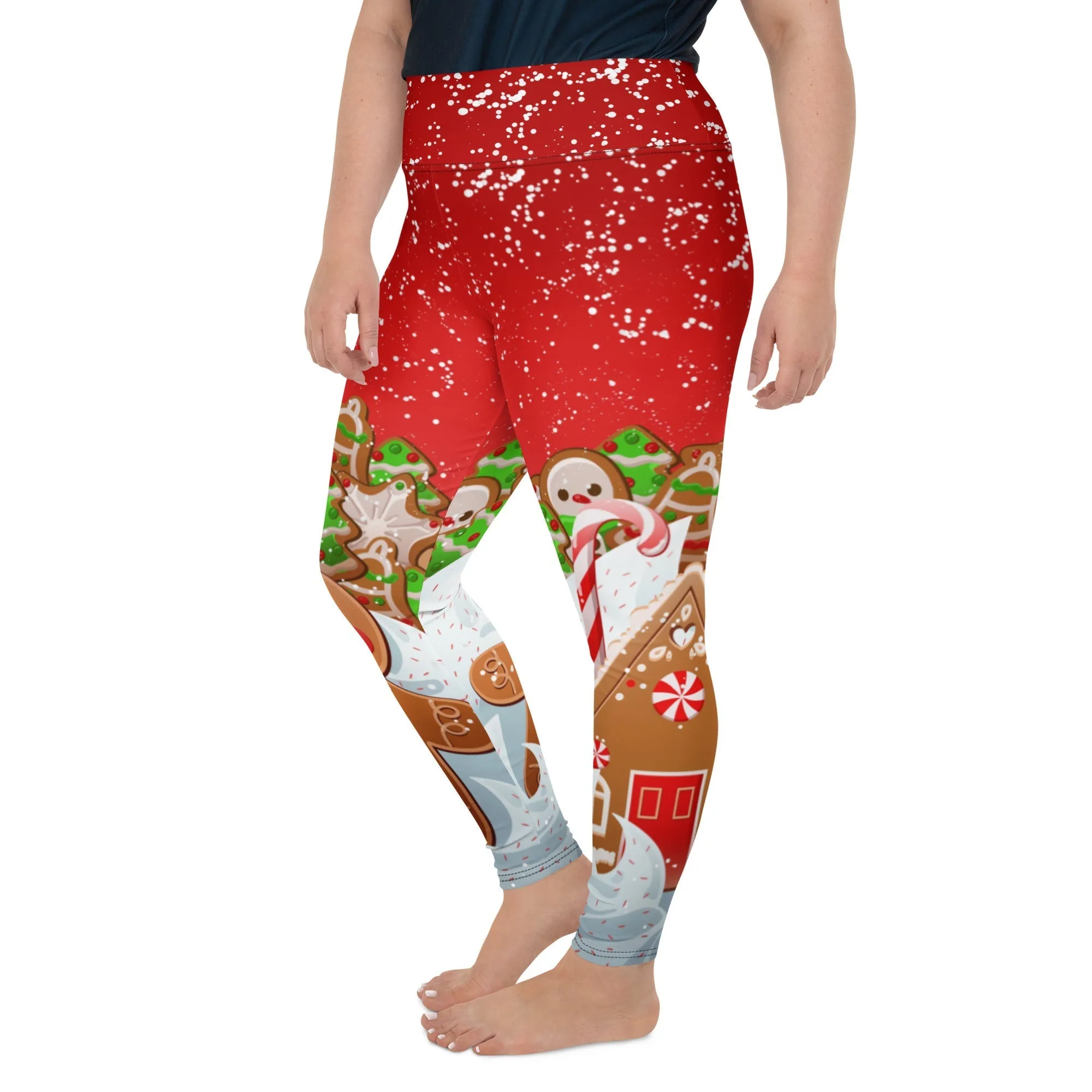 Gingerbread Man Plus Size Leggings