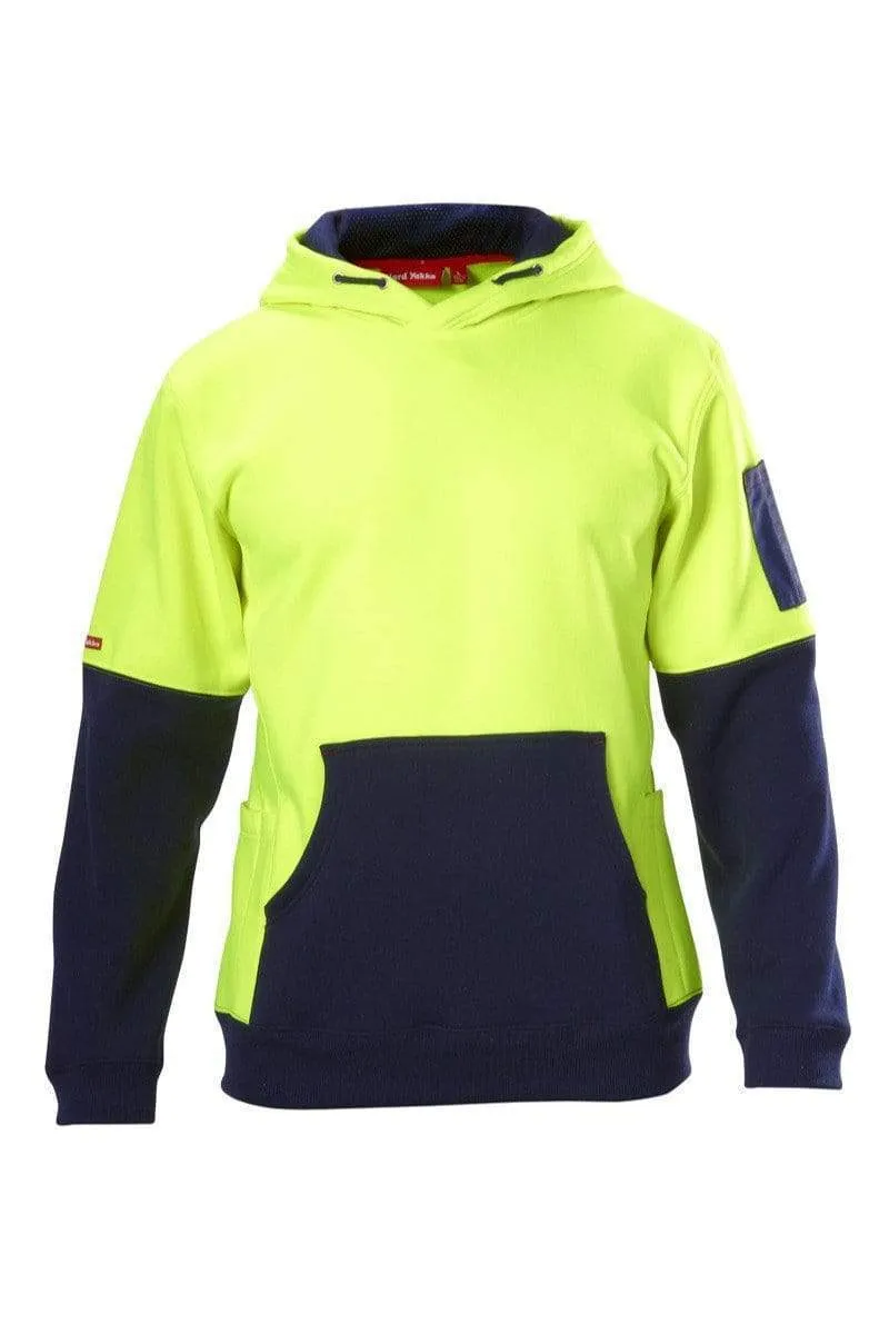 Hard Yakka 2 Tone Hi Vis Fleece Hoodie Y19325