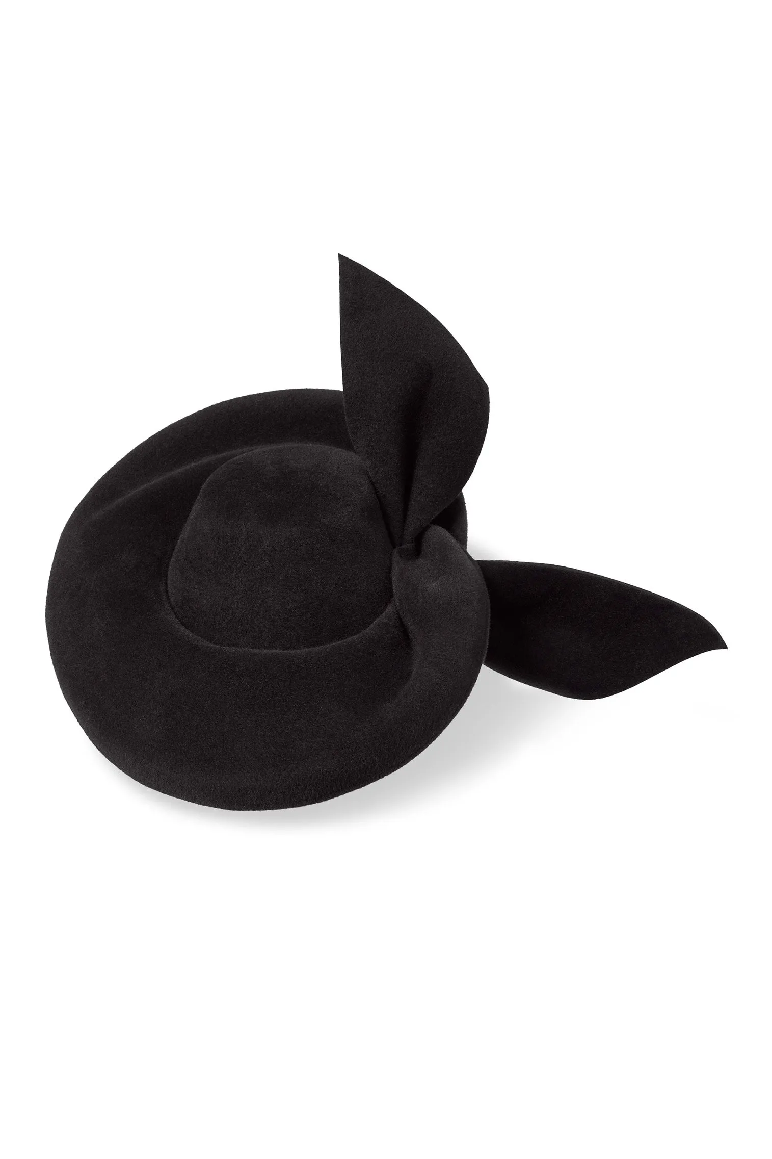 Hedy Black Percher Hat