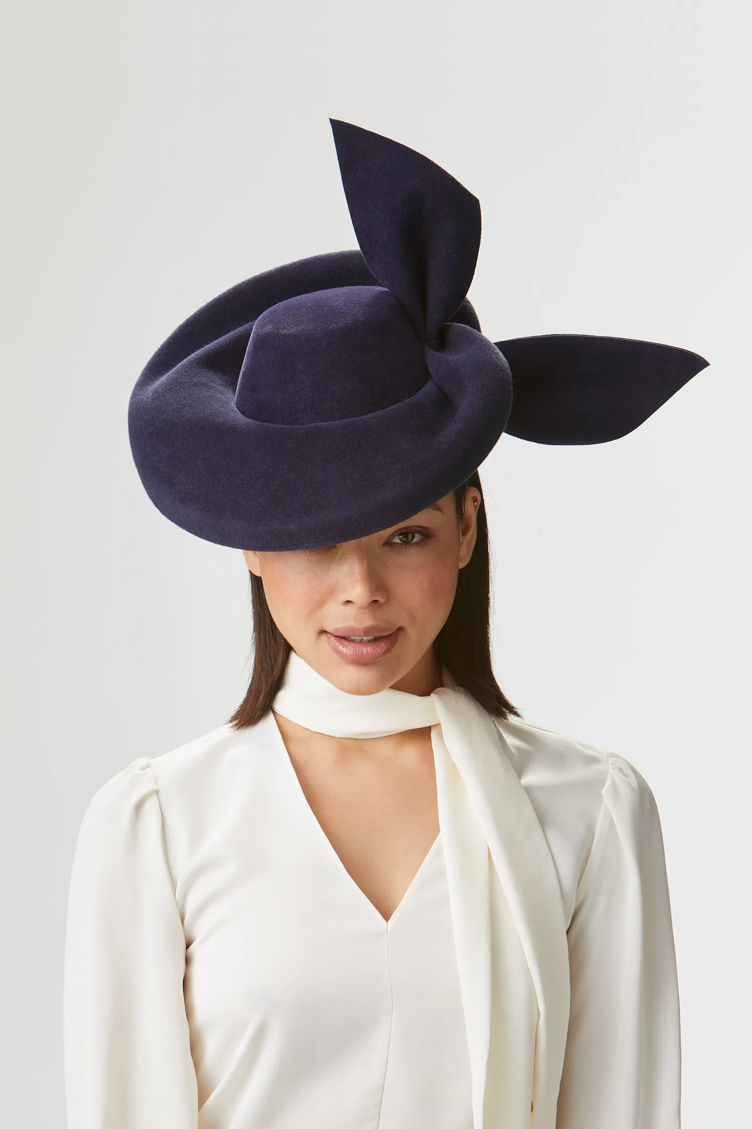 Hedy Navy Percher Hat