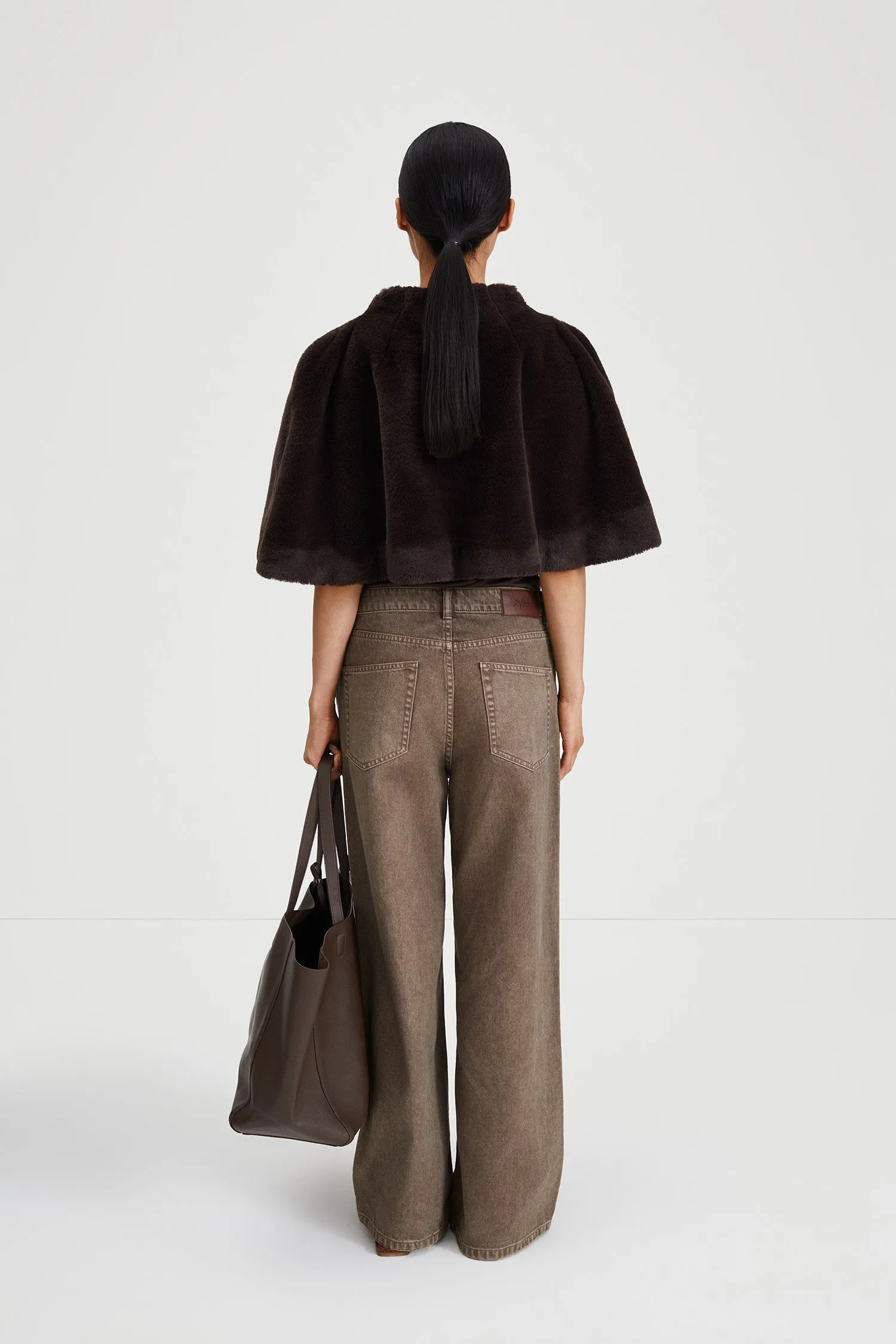 HENRIETTA CAPE - BROWN