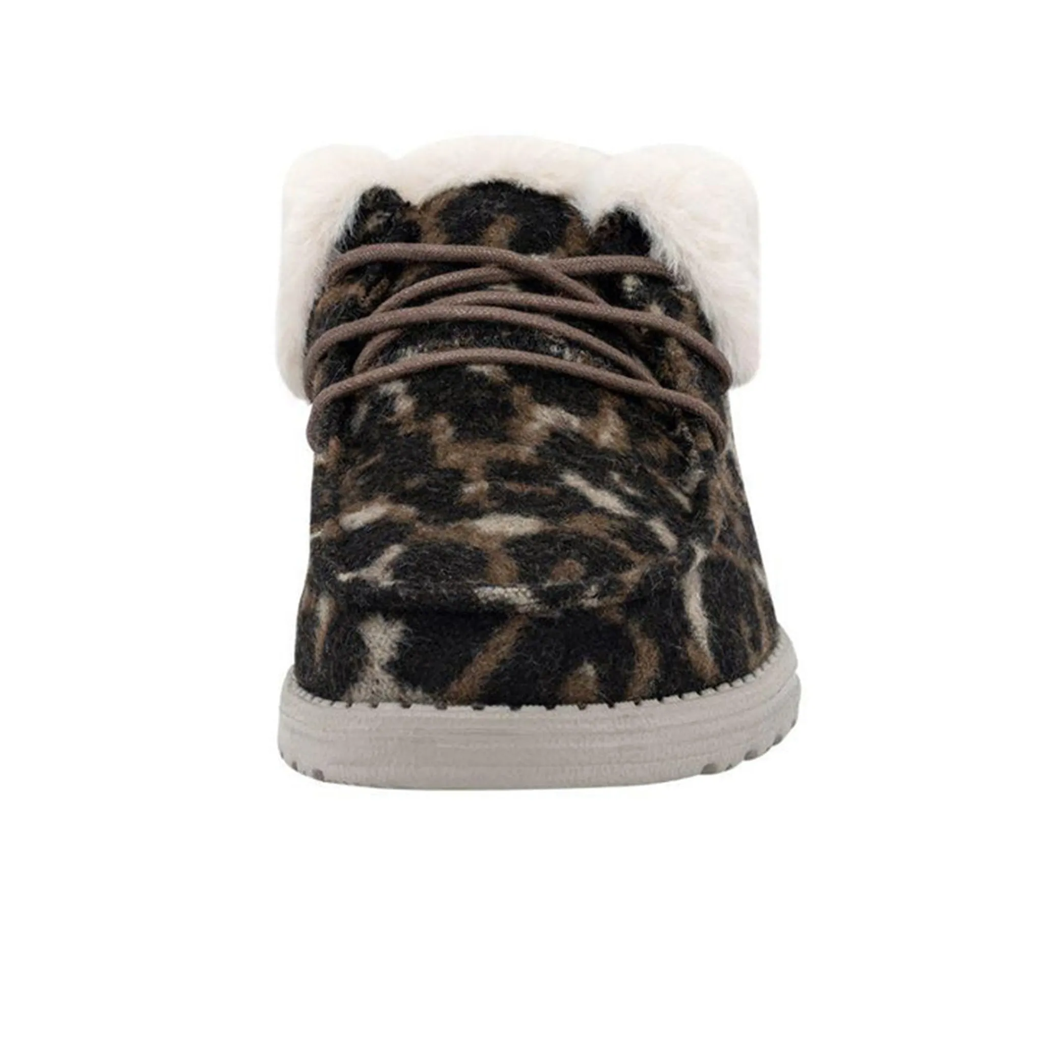 Hey Dude Britt Abstract Tan Leopard