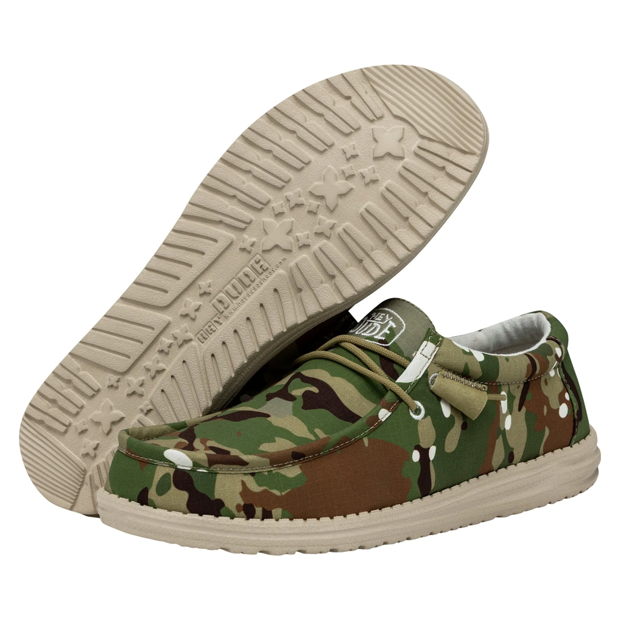 Hey Dude Men's Wally Ripstop Multi Camo