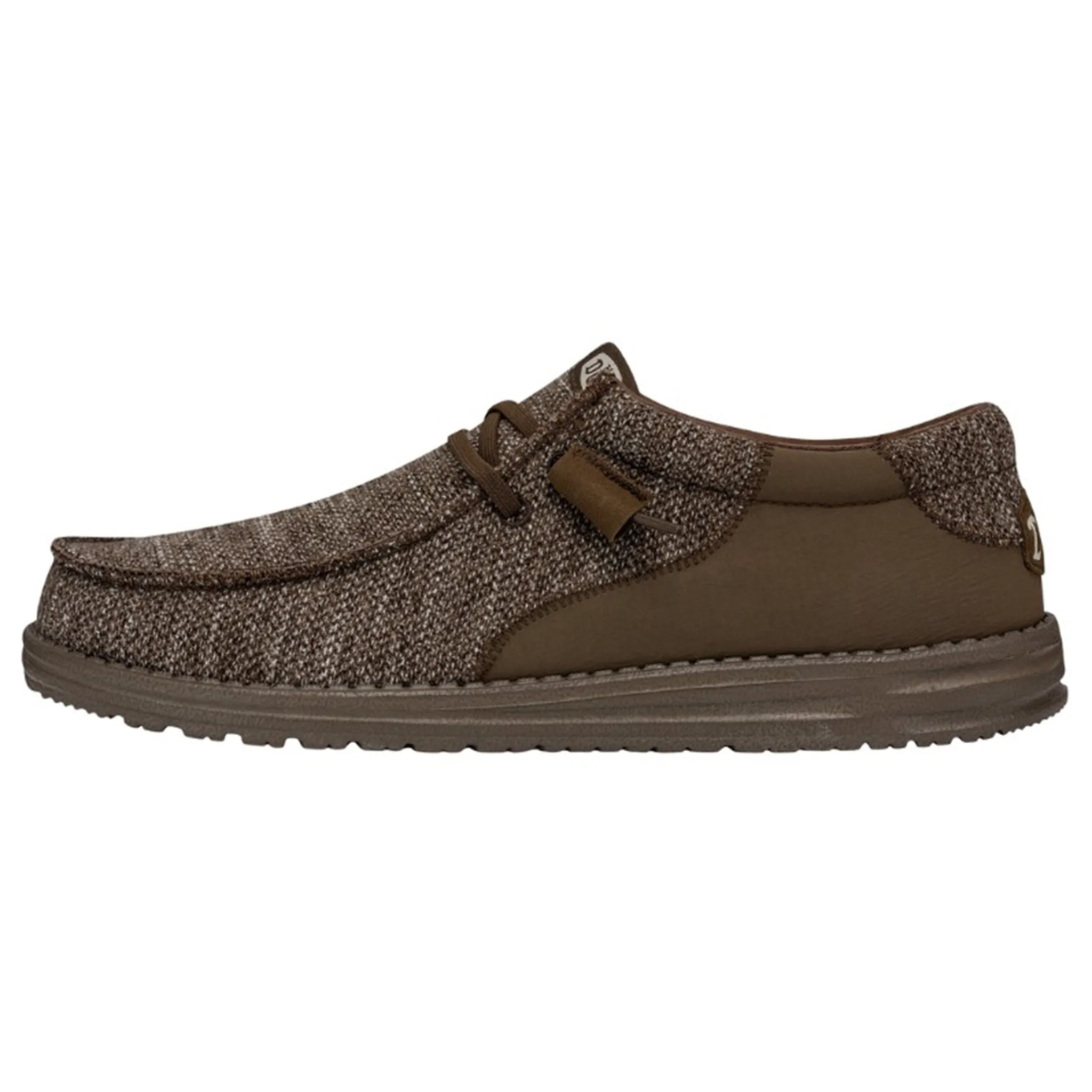 Hey Dude Wally Stitch Fleck Woven Brown