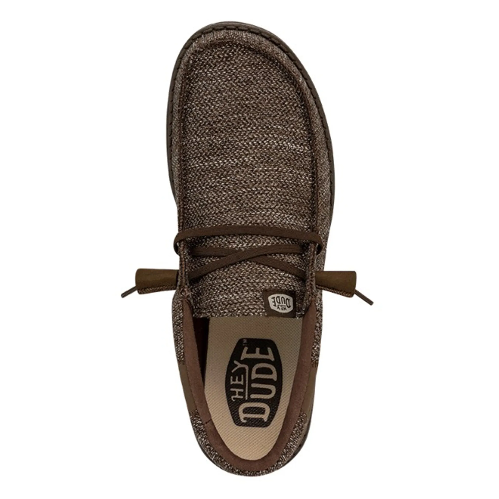 Hey Dude Wally Stitch Fleck Woven Brown