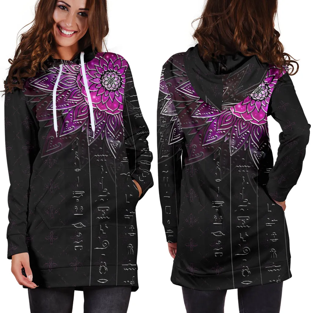 Hieroglyphic Mandala - Special Edition | Hoodie Dress | Mandalazed