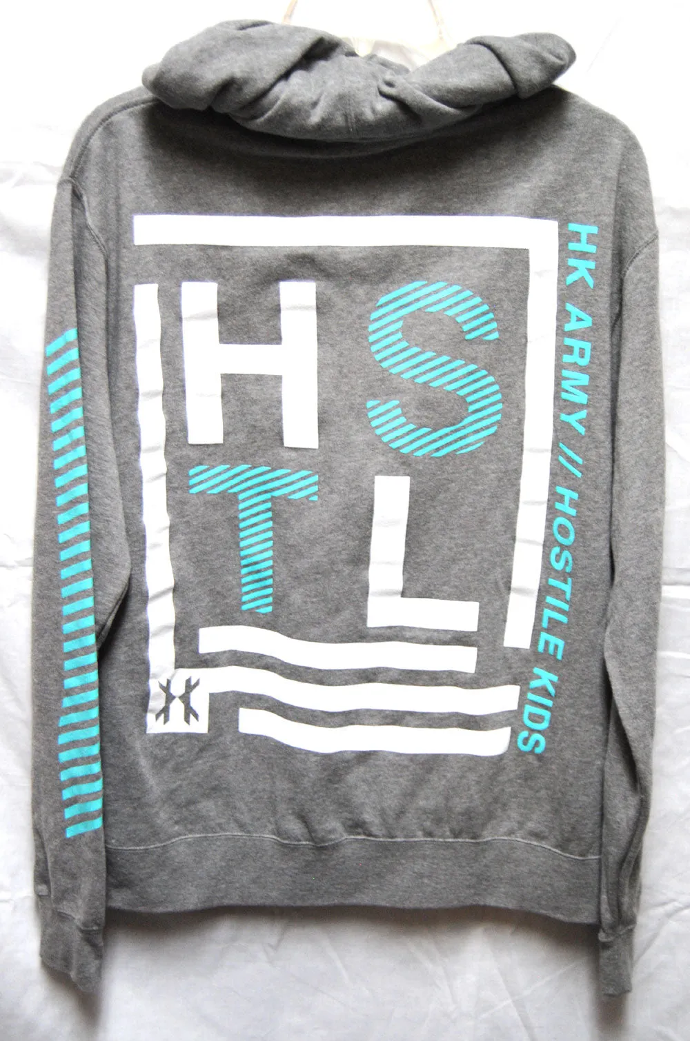 HK Army Hoodie Square Grey - Medium