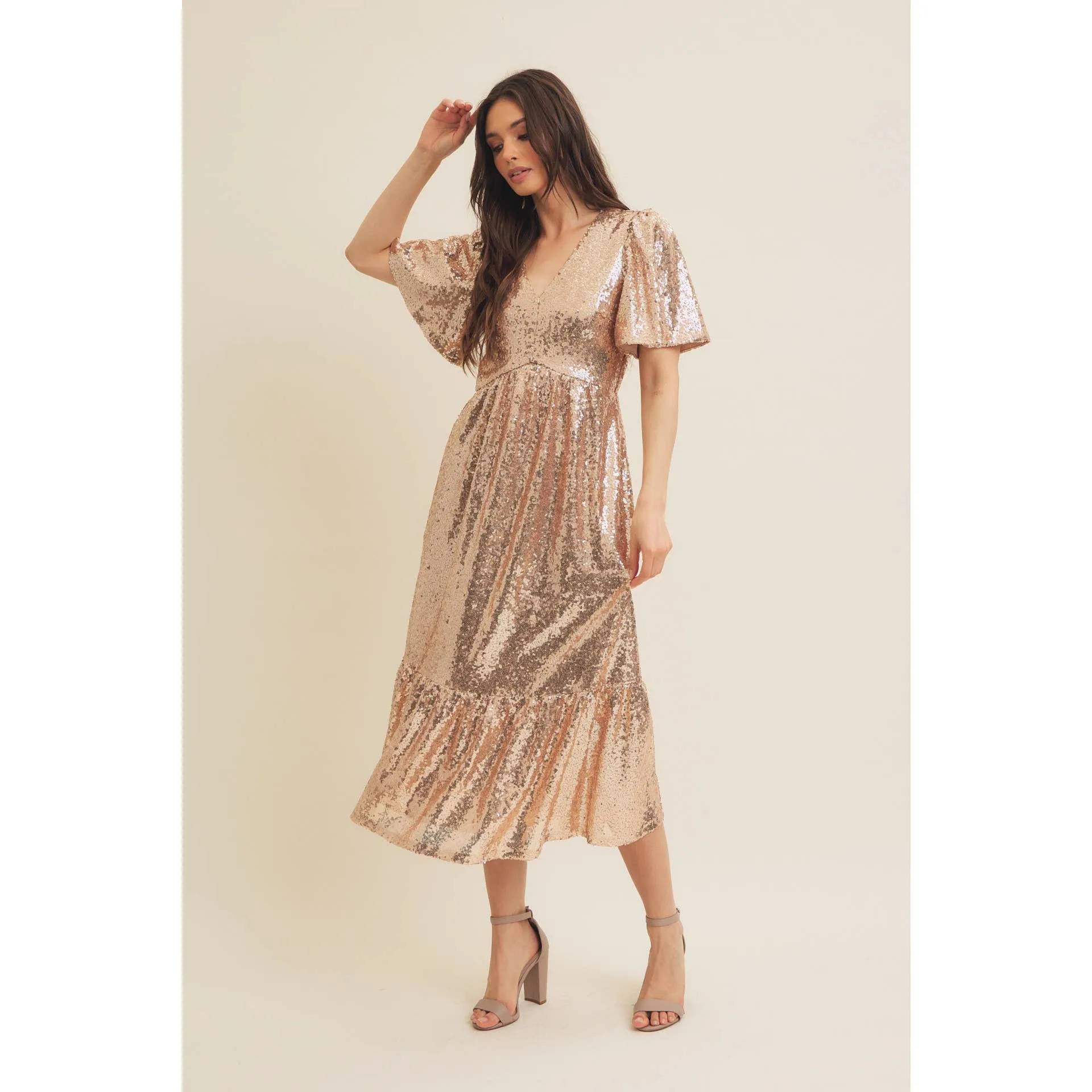 Holidaze Sequin Midi Dress