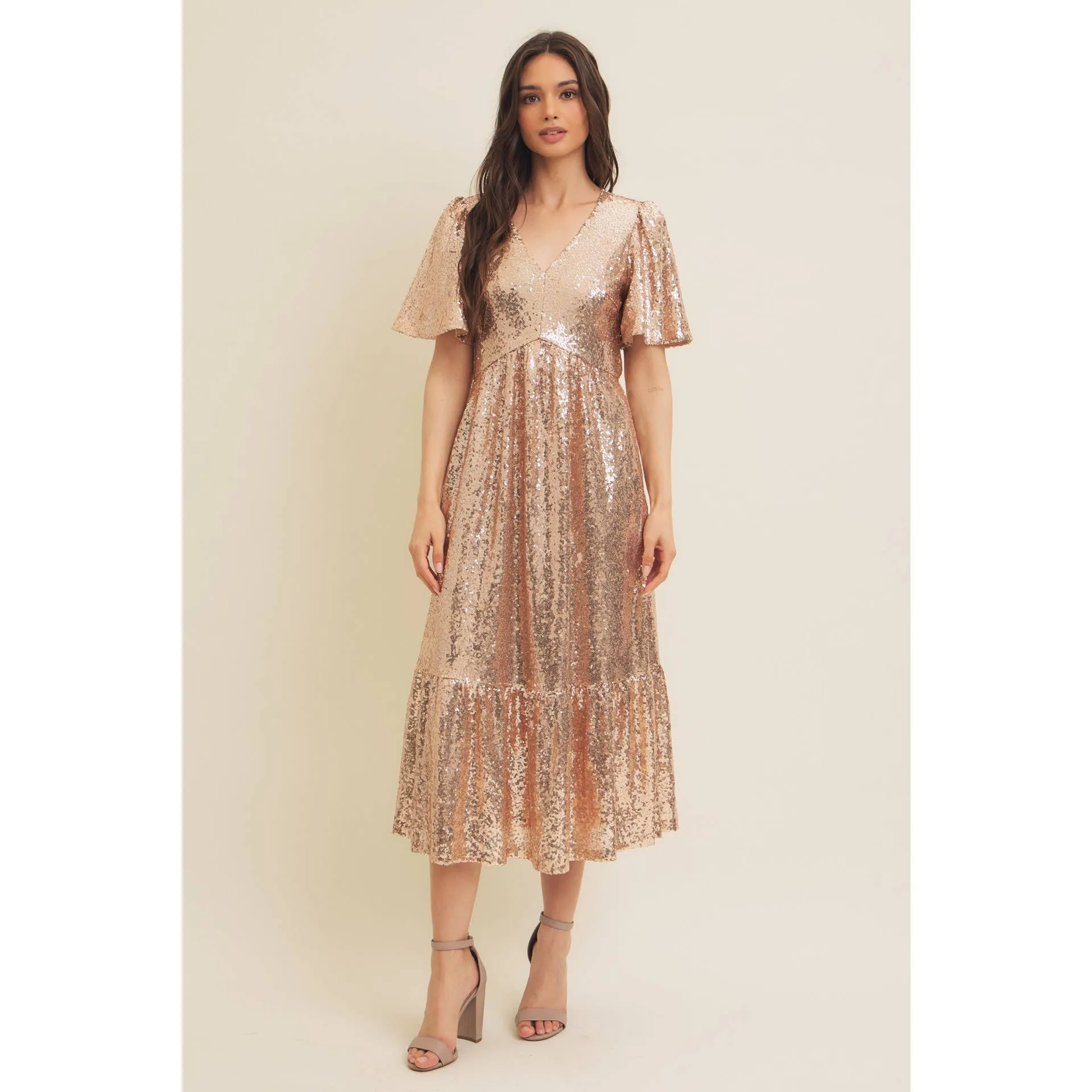 Holidaze Sequin Midi Dress